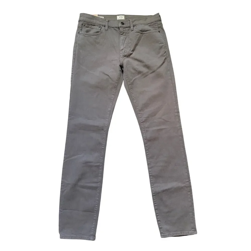 NWT J.Crew 484 Slim Fit Five Pocket Pants Men’s 32x34 Brown Stretch Chino AZ963